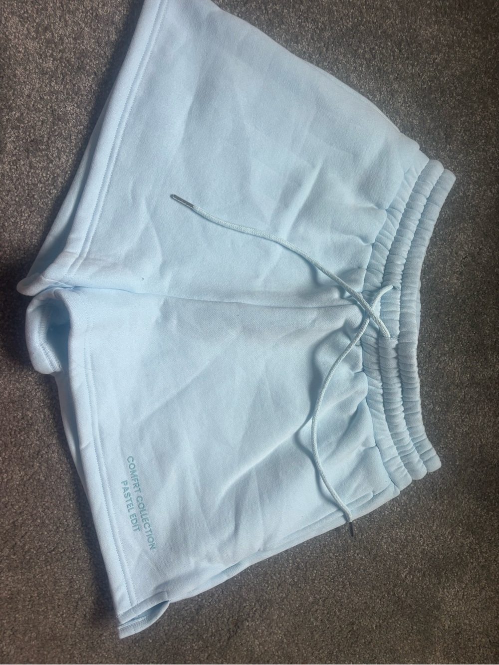 Light Blue Comfrt Drawstring Women's Shorts